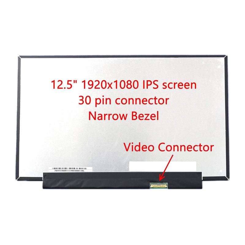 12.5 HD 30Pin Slim Laptop Screen
