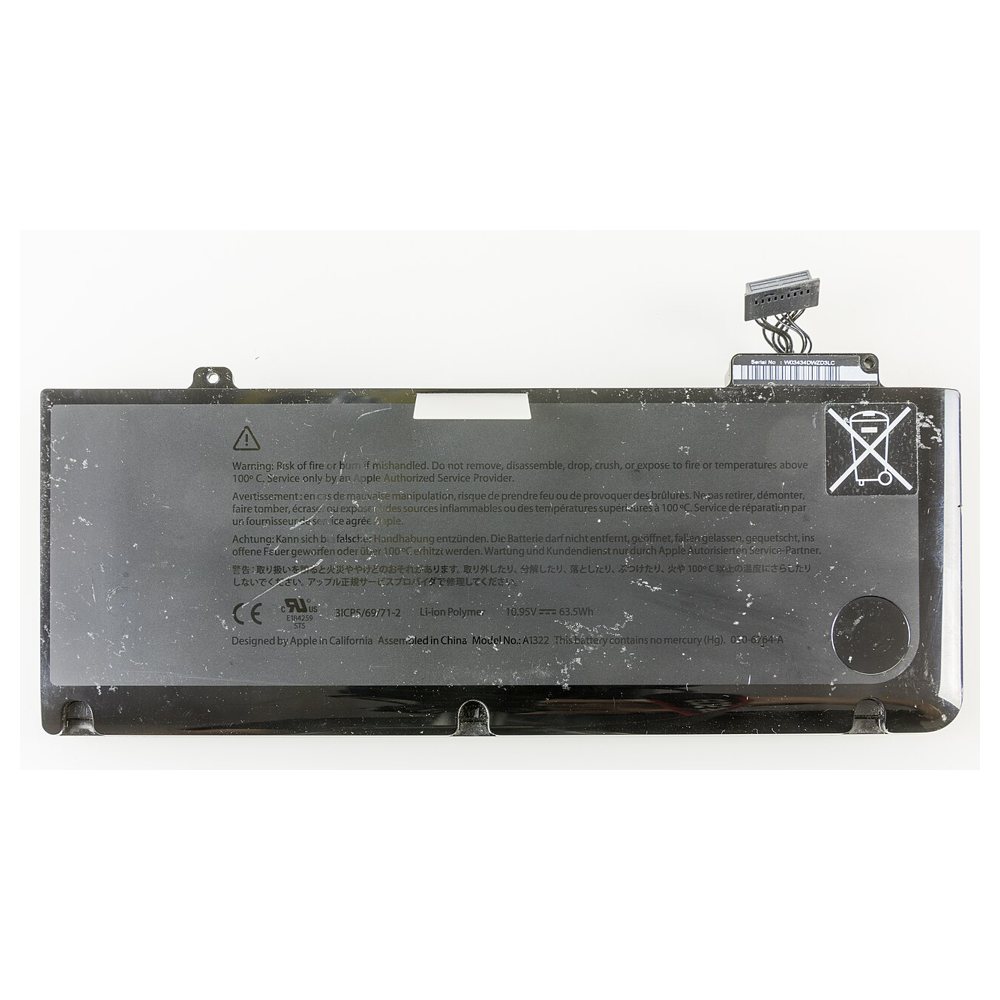 MacBook A1278 / A1322 Laptop Battery (Black)